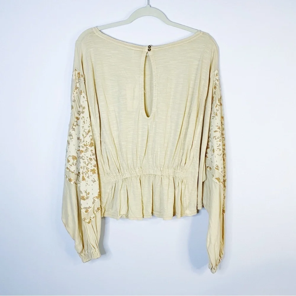 Free People - Sand Long Sleeve Blouse